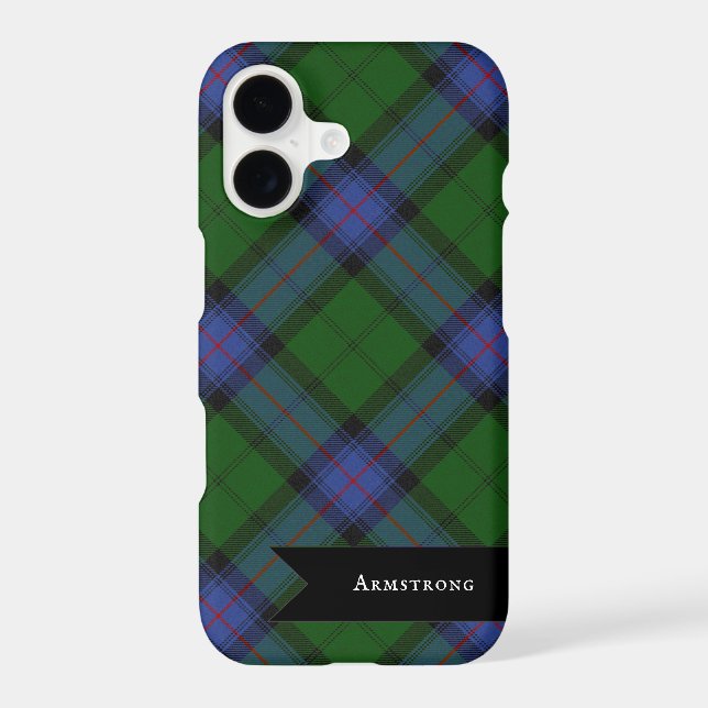 Armstrong Clan Tartan Scottish Plaid Pattern iPhone Case (Back)