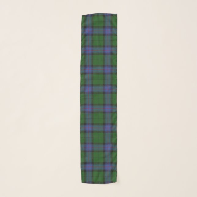 Armstrong Clan Tartan Scottish Plaid Pattern Scarf (Front)