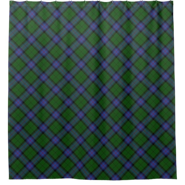 Armstrong Clan Tartan Scottish Plaid Pattern Shower Curtain (Front)