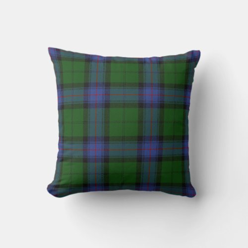 Armstrong Clan Tartan Scottish Plaid Pattern Throw Pillow