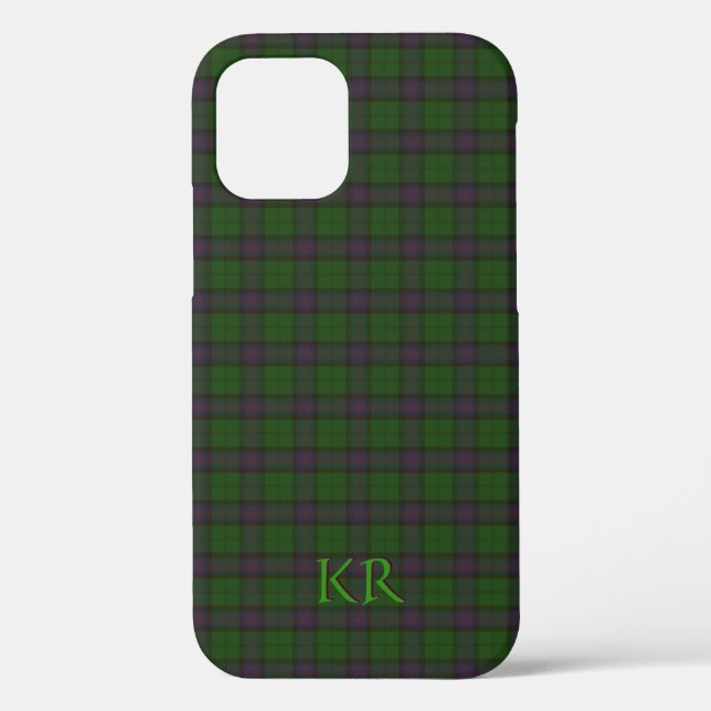 Armstrong Clan Tartan with your initials Case-Mate Case-Mate iPhone Case (Back)