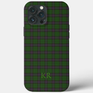 Armstrong Clan Tartan with your initials iPhone 13 Pro Max Case