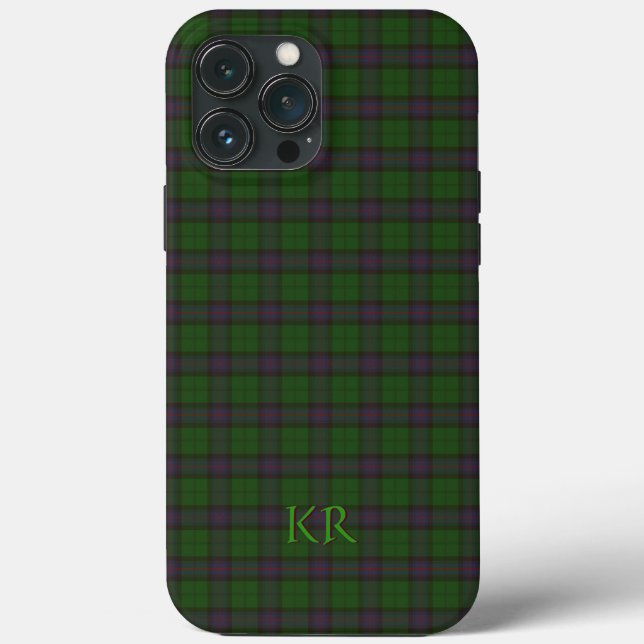 Armstrong Clan Tartan with your initials Case-Mate iPhone Case (Back)