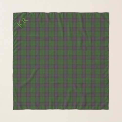 Armstrong Clan Tartan with your initials Scarf