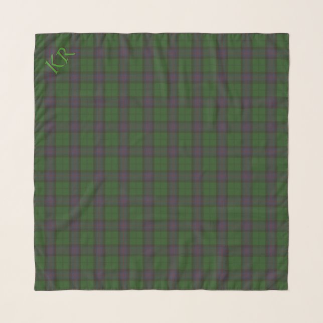 Armstrong Clan Tartan with your initials Scarf (Front)