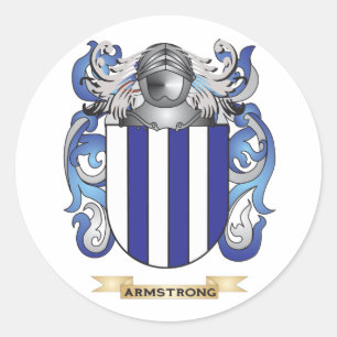 Armstrong Coat of Arms (Family Crest) Classic Round Sticker