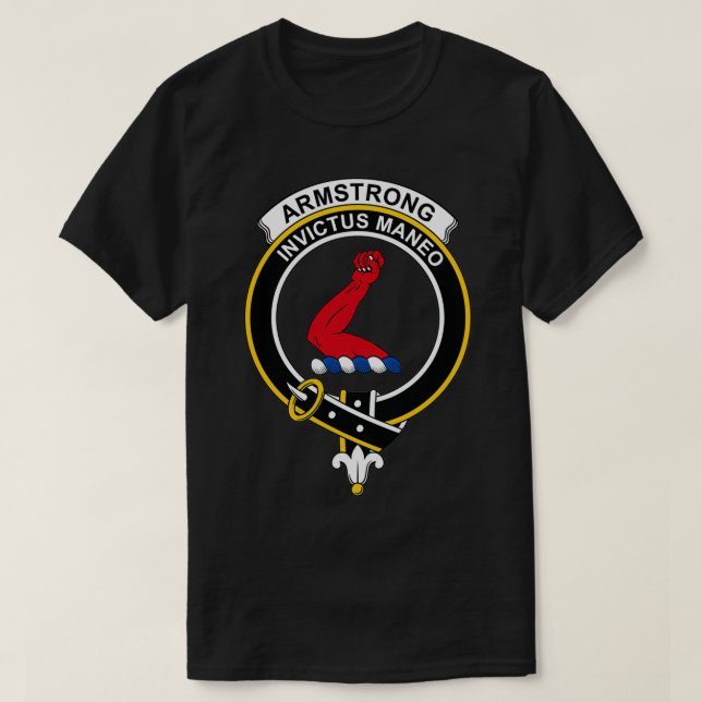 Armstrong Crest Tartan Clan Scottish Clan T-Shirt (Design Front)