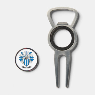 Armstrong Family Crest Coat of Arms Divot Tool