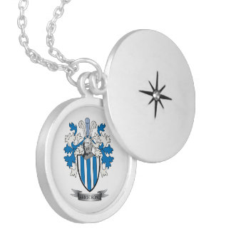 Armstrong Family Crest Coat of Arms Locket Necklace