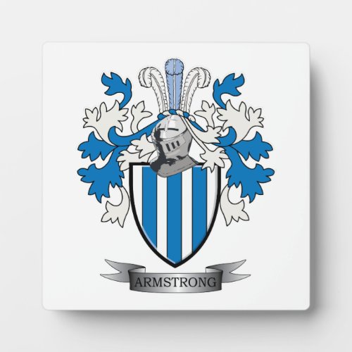 Armstrong Family Crest Coat of Arms Plaque