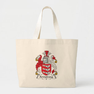 Armstrong Family Crest Large Tote Bag