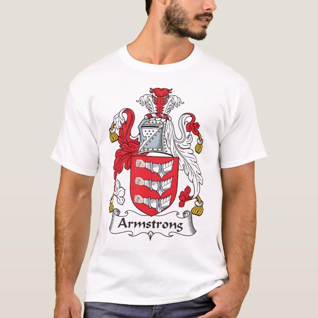 Armstrong Family Crest T-Shirt (Front)