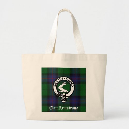 Armstrong Family Crest  Tartan Tote Bag