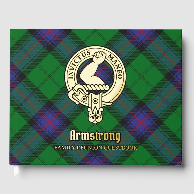 Armstrong Family Reunion Foil Guest Book (Front)