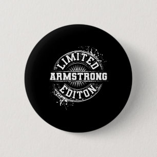 Armstrong Funny Surname Family Tree Birthday Reuni Button