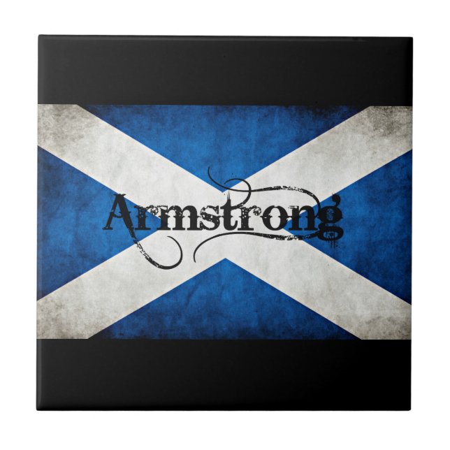 armstrong grunge flag ceramic tile (Front)
