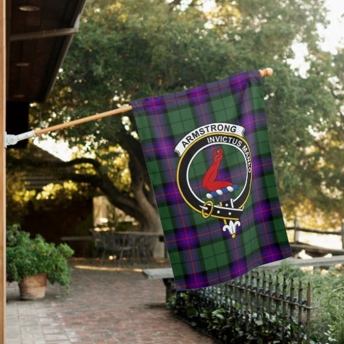 Armstrong Modern Tartan Flag Clan Badge