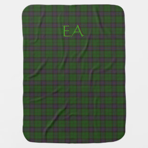 Armstrong Official Clan Tartan with your initials Baby Blanket