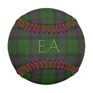 Armstrong Official Clan Tartan with your initials Baseball