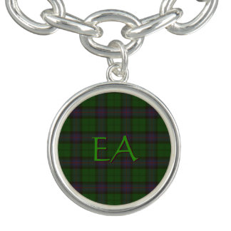 Armstrong Official Clan Tartan with your initials Bracelet