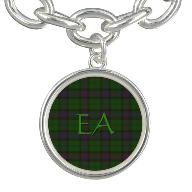 Armstrong Official Clan Tartan with your initials Bracelet (Design)