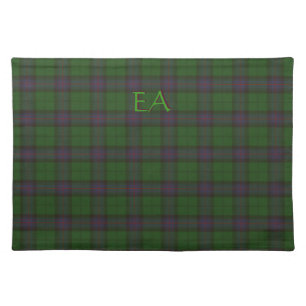 Armstrong Official Clan Tartan with your initials Cloth Placemat