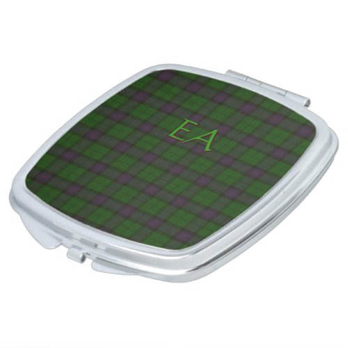 Armstrong Official Clan Tartan with your initials Compact Mirror