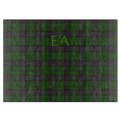 Armstrong Official Clan Tartan with your initials Cutting Board