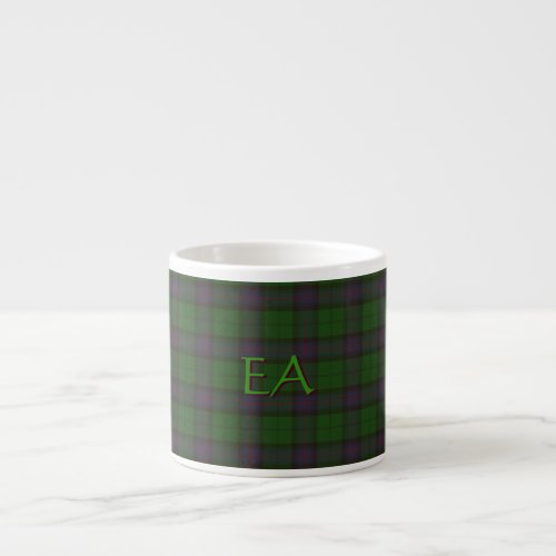 Armstrong Official Clan Tartan with your initials Espresso Cup