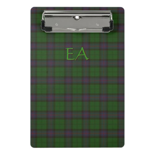 Armstrong Official Clan Tartan with your initials Mini Clipboard