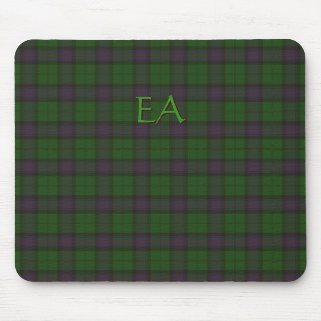 Armstrong Official Clan Tartan with your initials Mouse Pad (Front)
