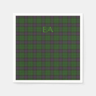Armstrong Official Clan Tartan with your initials Napkins