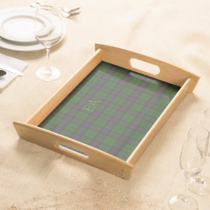 Armstrong Official Clan Tartan with your initials Serving Tray