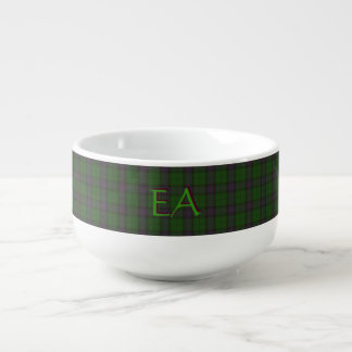 Armstrong Official Clan Tartan with your initials Soup Mug