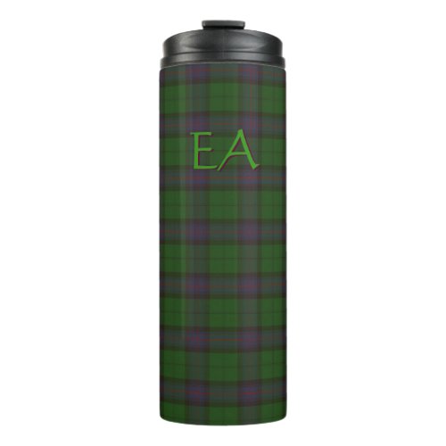 Armstrong Official Clan Tartan with your initials Thermal Tumbler