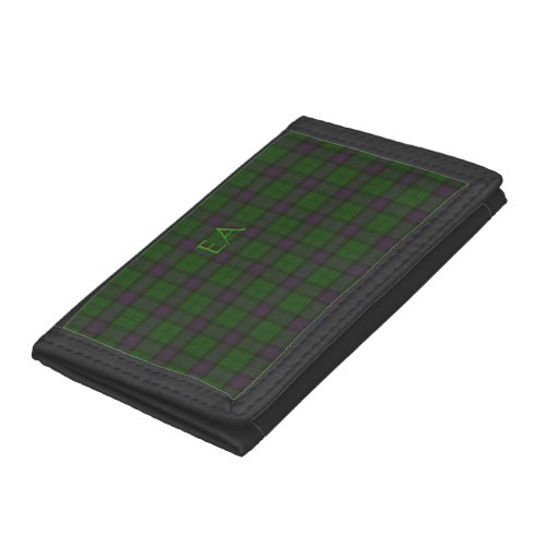 Armstrong Official Clan Tartan with your initials Trifold Wallet