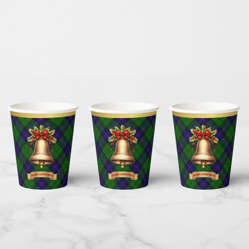 Armstrong Personalized Tartan Christmas Paper Cups