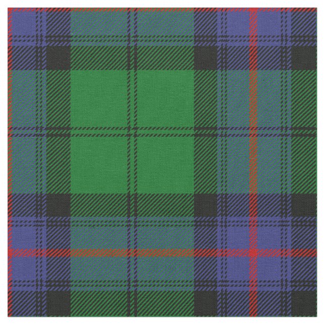Armstrong Scottish Clan Tartan Fabric (Close Up)