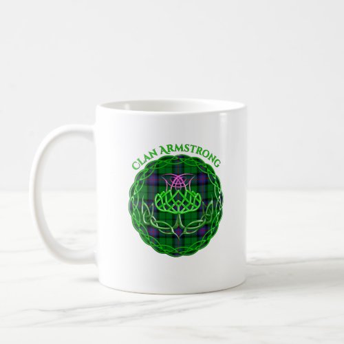 Armstrong Scottish Tartan Celtic Thistle Coffee Mug