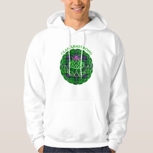 Armstrong Scottish Tartan Celtic Thistle Hoodie