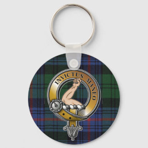 Armstrong Tartan & Badge Keychain