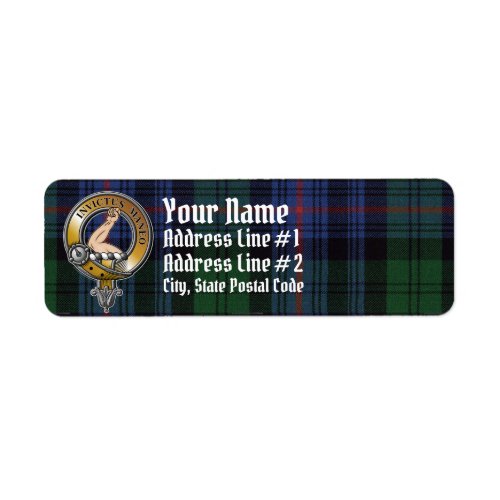 Armstrong Tartan  Badge Label