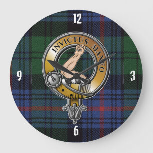 Armstrong Tartan & Badge Large Clock