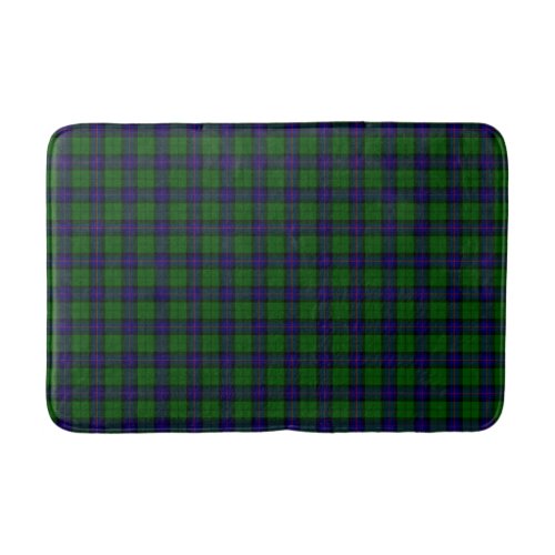 Armstrong tartan blue and green plaid bath mat