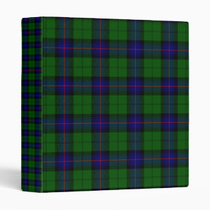 Armstrong tartan blue and green plaid binder