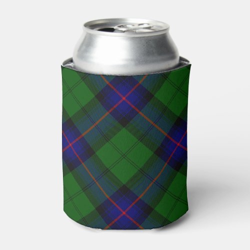 Armstrong tartan blue and green plaid can cooler