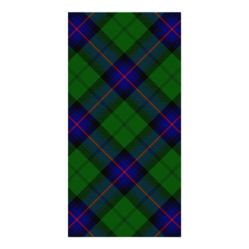 Armstrong tartan blue and green plaid card