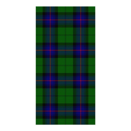 Armstrong tartan blue and green plaid card