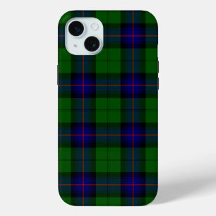 Armstrong tartan blue and green plaid iPhone 15 plus case
