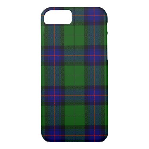 Armstrong tartan blue and green plaid iPhone 87 case